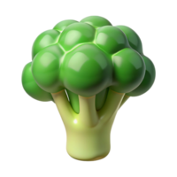 joyful enchanting Broccoli floret NO BACKGROUND with Transparent Background. 4K png