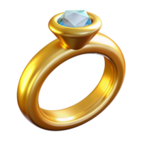 remarkable avant-garde A gleaming gold wedding ring with a diamond solitaire, NO BACKGROUND with Transparent Background. flawless png