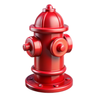 mesmerizing bold classic A classic, shiny red fire hydrant, NO BACKGROUND with Transparent Background. perfect clarity png