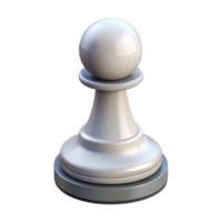 mesmerizing signature A single, white chess pawn, NO BACKGROUND with Transparent Background. png