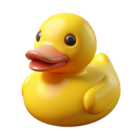 stunning exceptional A single, yellow rubber duck, NO BACKGROUND with Transparent Background. png