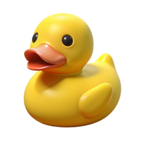 joyful hypnotic A single, yellow rubber duck, NO BACKGROUND with Transparent Background. high resolution png