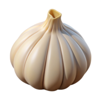 glorious rare A single, peeled clove of garlic, NO BACKGROUND with Transparent Background. png