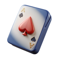 nostalgic sumptuous A single, playing card, Ace of Spades, NO BACKGROUND with Transparent Background. flawless png