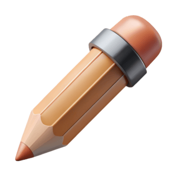 caprichoso cativante uma solteiro, de madeira lápis, afiado, não fundo com transparente fundo. afiado png