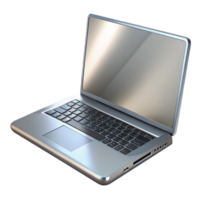 sought-after geometric A sleek, silver laptop computer, closed. NO BACKGROUND with Transparent Background. exclusive png