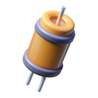 passionate spectacular A capacitor, electronic component. NO BACKGROUND with Transparent Background. artisan png