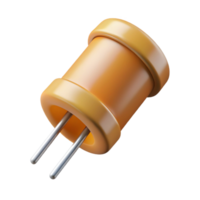 signature traditional A capacitor, electronic component. NO BACKGROUND with Transparent Background. handcrafted png