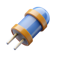 dynamic sumptuous A resistor, electronic component. NO BACKGROUND with Transparent Background. authentic png