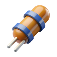 magnificent geometric A resistor, electronic component. NO BACKGROUND with Transparent Background. genuine png