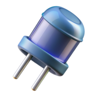 striking notable A diode, electronic component. NO BACKGROUND with Transparent Background. png