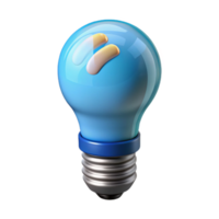 dramatic avant-garde A smart light bulb, LED technology. NO BACKGROUND with Transparent Background. perfect clarity png