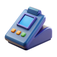 quintessential tropical A POS terminal, retail technology. NO BACKGROUND with Transparent Background. fine detail png