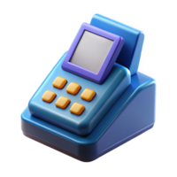 ethereal sumptuous A POS terminal, retail technology. NO BACKGROUND with Transparent Background. top-tier png
