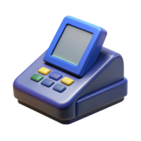 intense exquisite A POS terminal, retail technology. NO BACKGROUND with Transparent Background. high quality png