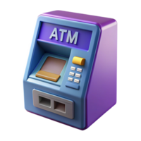 sought-after minimalist An ATM, automated teller machine. NO BACKGROUND with Transparent Background. high resolution png