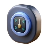 gorgeous melancholic creative A smart thermostat, digital display. NO BACKGROUND with Transparent Background. refined png
