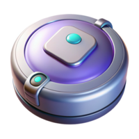 stunning calm geometric A robot vacuum cleaner. NO BACKGROUND with Transparent Background. elite png