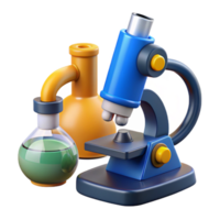gorgeous gothic A microscope, laboratory equipment. NO BACKGROUND with Transparent Background. studio quality png