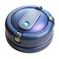 signature artistic A robot vacuum cleaner. NO BACKGROUND with Transparent Background. masterfully captured png