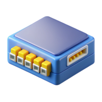 pristine ethereal baroque A network switch, Ethernet ports. NO BACKGROUND with Transparent Background. 4K png