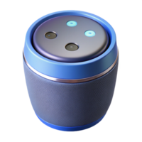 passionate radiant A smart speaker, voice assistant device. NO BACKGROUND with Transparent Background. fine detail png