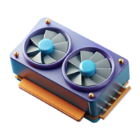 majestic industrial A graphics card, computer component. NO BACKGROUND with Transparent Background. studio quality png
