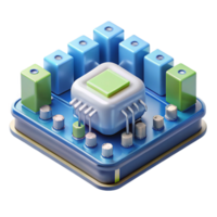 elegant bold futuristic A motherboard, computer component. NO BACKGROUND with Transparent Background. gallery standard png