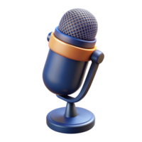 calm glorious A microphone, studio quality. NO BACKGROUND with Transparent Background. high resolution png