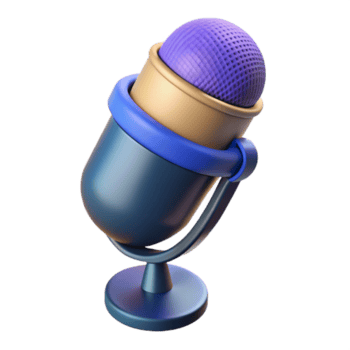 encantador célebre uma microfone, estúdio qualidade. não fundo com transparente fundo. png