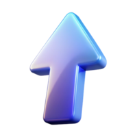 captivating classic A single, stylized arrow pointing upwards, made of light. NO BACKGROUND with Transparent Background. genuine png