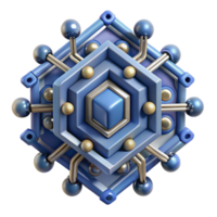 acclaimed artistic A complex, geometric pattern resembling a circuit board. NO BACKGROUND with Transparent Background. authentic png