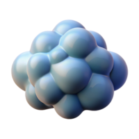 exemplary classic A single, stylized cloud made of abstract shapes. NO BACKGROUND with Transparent Background. luxury png