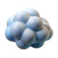 exquisite playful renaissance A single, stylized cloud made of abstract shapes. NO BACKGROUND with Transparent Background. impeccable png