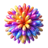majestic whimsical vintage A dynamic, exploding firework of colorful particles. NO BACKGROUND with Transparent Background. premium png
