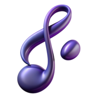 immaculate nostalgic vintage A single, stylized music note made of flowing lines. NO BACKGROUND with Transparent Background. professional png