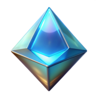alluring tranquil nordic A floating, translucent pyramid with a glowing core. NO BACKGROUND with Transparent Background. gallery standard png