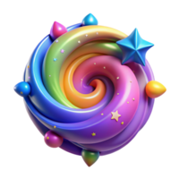 romantic glorious A dynamic, swirling galaxy of colorful stars. NO BACKGROUND with Transparent Background. expertly shot png
