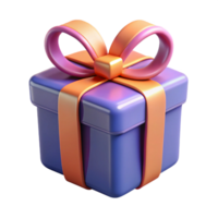 hypnotic joyful avant-garde A single, stylized gift box with intricate ribbon design. NO BACKGROUND with Transparent Background. studio quality png