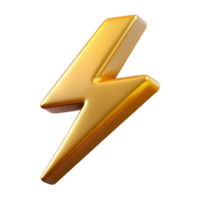 breathtaking iconic A single, stylized lightning bolt made of electrical sparks. NO BACKGROUND with Transparent Background. png