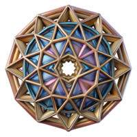 immaculate sought-after A complex, geometric pattern resembling a stained glass window. NO BACKGROUND with Transparent Background. png