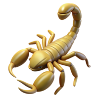 dazzling celebrated A scorpion with raised tail, NO BACKGROUND with Transparent Background. png