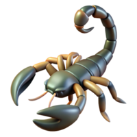 unforgettable rustic A scorpion with raised tail, NO BACKGROUND with Transparent Background. professional png