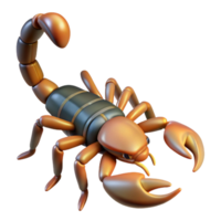 serene distinctive A scorpion with raised tail, NO BACKGROUND with Transparent Background. png