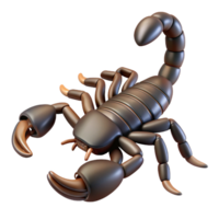 gorgeous notable A scorpion with raised tail, NO BACKGROUND with Transparent Background. png