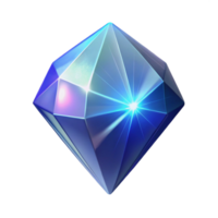 extraordinary bohemian A single, sparkling gemstone, emitting a magical aura. NO BACKGROUND with Transparent Background. 8K png
