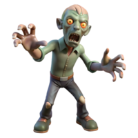 elegant nordic A menacing zombie, reaching out with clawed hands. NO BACKGROUND with Transparent Background. artisan png