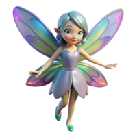 impressive tranquil vintage A whimsical fairy with iridescent wings, NO BACKGROUND with Transparent Background. premium png