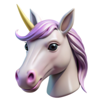 striking coastal A realistic rendering of a unicorn head, NO BACKGROUND with Transparent Background. gallery standard png