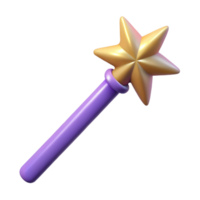 exceptional urban A single, sparkling magic wand, NO BACKGROUND with Transparent Background. genuine png